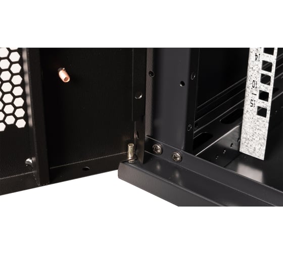 Шкаф 19 телекоммуникационный настенный DATAREX 15U 769x600x600 мм, дверь перфорация, черный DR-654101
