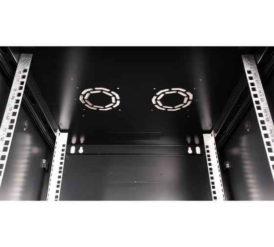 Шкаф 19 телекоммуникационный настенный DATAREX 15U 769x600x600 мм, дверь стекло, черный DR-634101