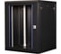 Шкаф 19 телекоммуникационный настенный DATAREX 15U 769x600x600 мм, дверь стекло, черный DR-634101 1
