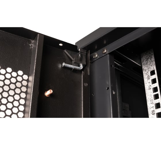 Шкаф 19 телекоммуникационный настенный DATAREX 12U 635x600x600 мм, дверь перфорация, черный DR-653101