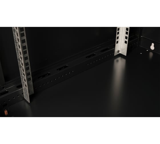 Шкаф 19 телекоммуникационный настенный DATAREX 9U 501x600x450 мм, дверь металл, черный DR-642001
