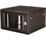 Шкаф 19 телекоммуникационный настенный DATAREX 6U 368x600x600 мм, дверь стекло, черный DR-631101 1