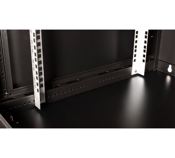 Шкаф 19 телекоммуникационный настенный DATAREX 6U 368x600x450 мм, дверь перфорация, черный DR-651001