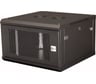 Шкаф 19 телекоммуникационный настенный DATAREX 6U 368x600x600 мм, дверь перфорация, черный DR-651101