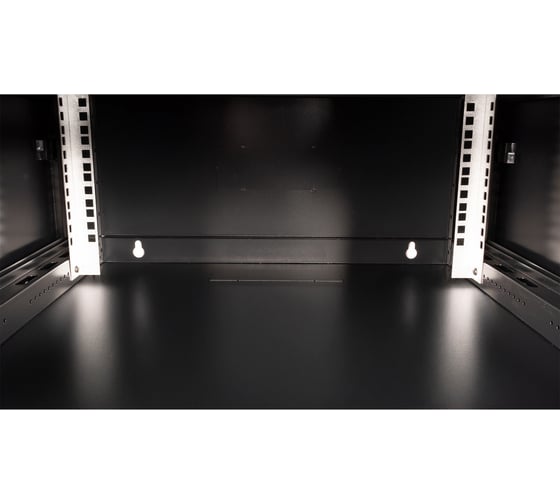 Шкаф 19 телекоммуникационный настенный DATAREX 4U 280x600x600 мм, дверь стекло, черный DR-630101