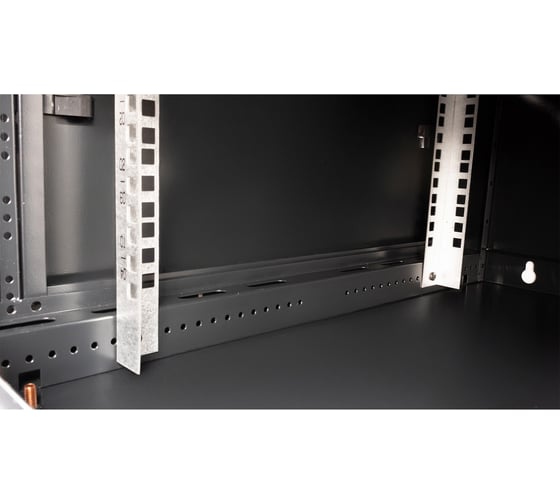 Шкаф 19 телекоммуникационный настенный DATAREX 4U 280x600x600 мм, дверь стекло, черный DR-630101