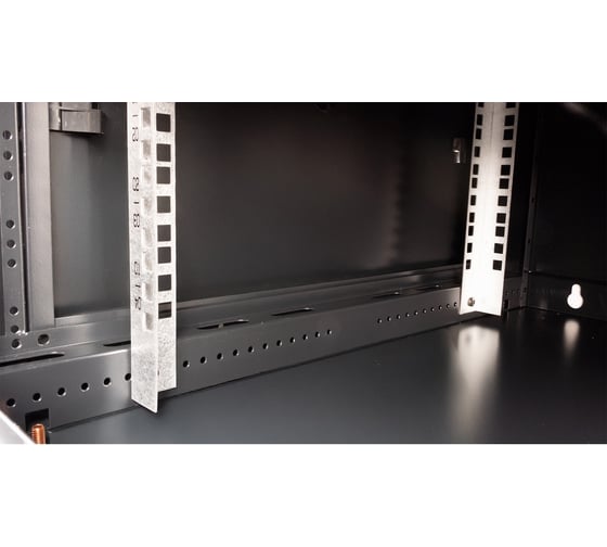 Шкаф 19 телекоммуникационный настенный DATAREX 4U 280x600x600 мм, дверь перфорация, черный DR-650101