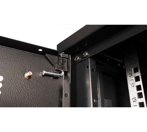 Шкаф 19 телекоммуникационный настенный DATAREX 4U 280x600x600 мм, дверь перфорация, черный DR-650101