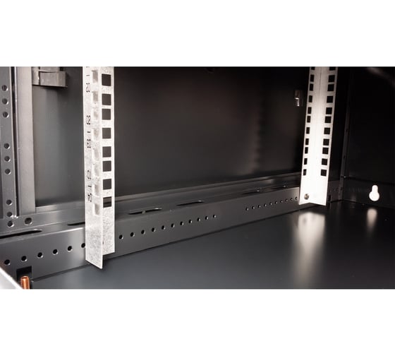 Шкаф 19 телекоммуникационный настенный DATAREX 4U 280x600x600 мм, дверь металл, черный DR-640101