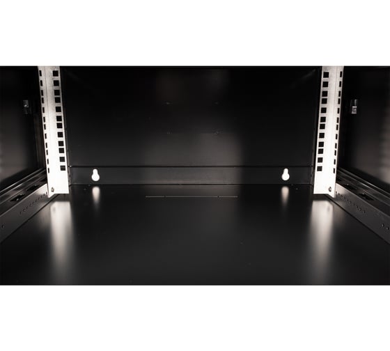 Шкаф 19 телекоммуникационный настенный DATAREX 4U 280x600x600 мм, дверь металл, черный DR-640101
