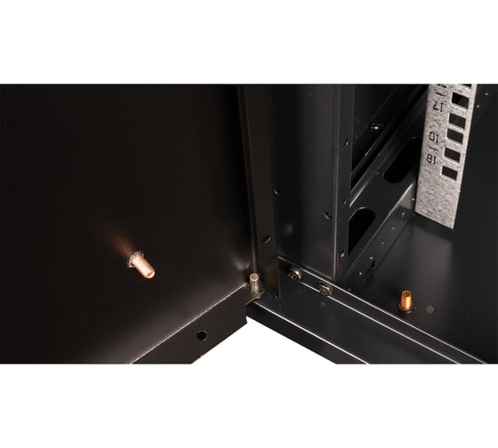 Шкаф 19 телекоммуникационный настенный DATAREX 18U 901x600x600 мм, дверь металл, черный DR-645101