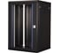 Шкаф 19 телекоммуникационный настенный DATAREX 18U 901x600x450 мм, дверь стекло, черный DR-635001 1