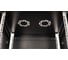 Шкаф 19 телекоммуникационный настенный DATAREX 18U 901x600x450 мм, дверь перфорация, черный DR-655001 8