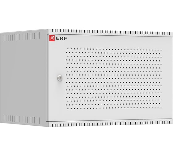 Настенный телекоммуникационный шкаф EKF 6U перфорированный, Astra серия PROxima ITB6P550 1