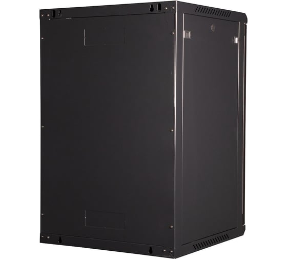 Шкаф 19 телекоммуникационный настенный DATAREX 18U 901x600x600 мм, дверь стекло, черный DR-635101