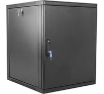 Шкаф телекоммуникационный ЦМО настенный, сварной, 15U, 600х650, съемные стенки, дверь металл, черный ШРН-15.650.1-9005
