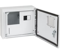Металлический корпус КЭАЗ ЩУРн-ПРО-1-МП/4-292x353x137-IP66-УХЛ1 (с окном учета,1ф счетчик на МП, 4 модуля, ПРО) 367473
