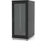Шкаф напольный Filum 19, 27U NETWORK (ШxГxВ) 600x800x1098 мм, двери: стеклянная/сплошная металл, цвет черный RAL9005 FL-NT-2768GM1M-BK 1