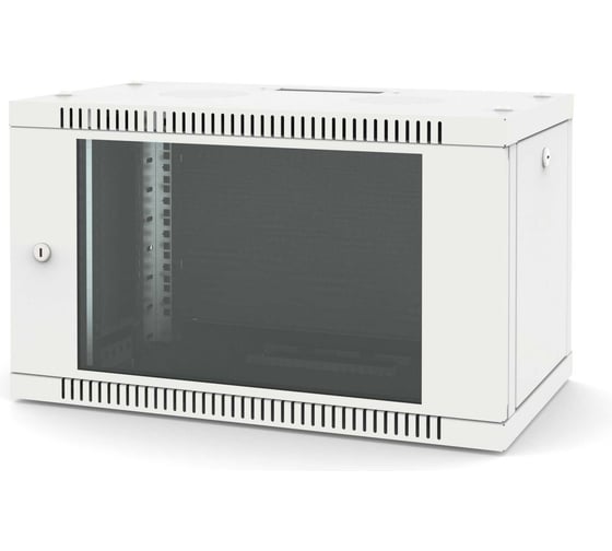 Шкаф настенный Filum 19, 6U Wall Box (ШxГxВ) 600x350x356 мм, дверь стеклянная, цвет серый RAL7035 FL-WB-0663GM-GY 1