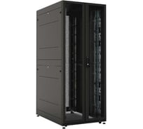 Шкаф серверный напольный ЦМО ПРОФ 42U, 800х1000, двери двойные перфорированные 2 шт., черный, в сборе ШТК-СП-42.8.10-88АА-9005