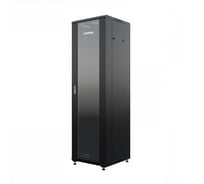 Шкаф напольный универсальный серверный ONTEK TC 42U 800x800мм, 4 профиля 19, двери стекло и сплошная металл, боковые стенки съемные, регулируемые TC42U88GSRSWAS-9005