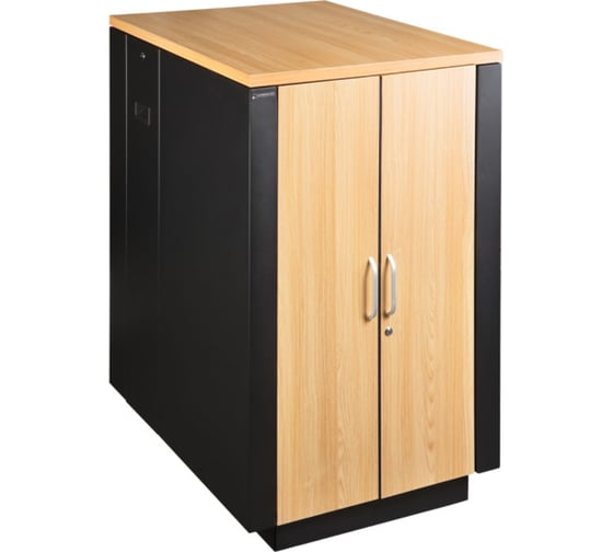 Шкаф LANMASTER SOUNDPROOF звукоизолированный, 18U, 750x1130 мм, цвет лиственница LAN-DC-CBSP-18U-WD 1