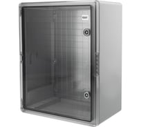 Корпус пластиковый REXANT ЩМПп с прозрачной дверцей и монтажной панелью 500x400x240мм, АБС, УХЛ1, IP65 11-0416