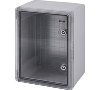 Корпус пластиковый REXANT ЩМПп с прозрачной дверцей и монтажной панелью 400x300x220мм, АБС, УХЛ1, IP65 11-0413