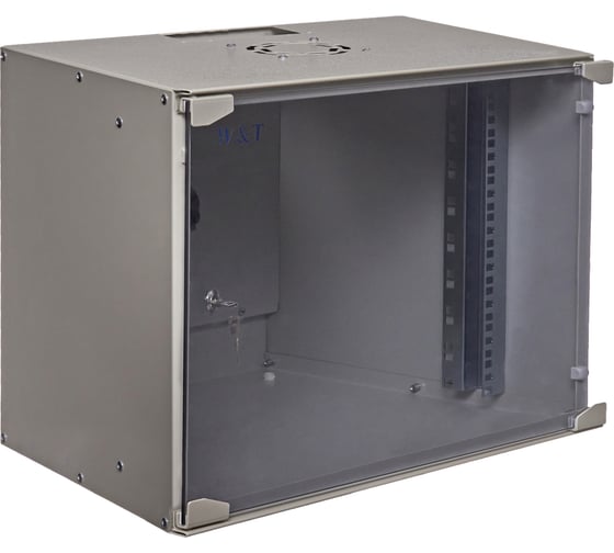 Настенный шкаф W&T 19" 9U серый без вентилятора P095240GWTWOF