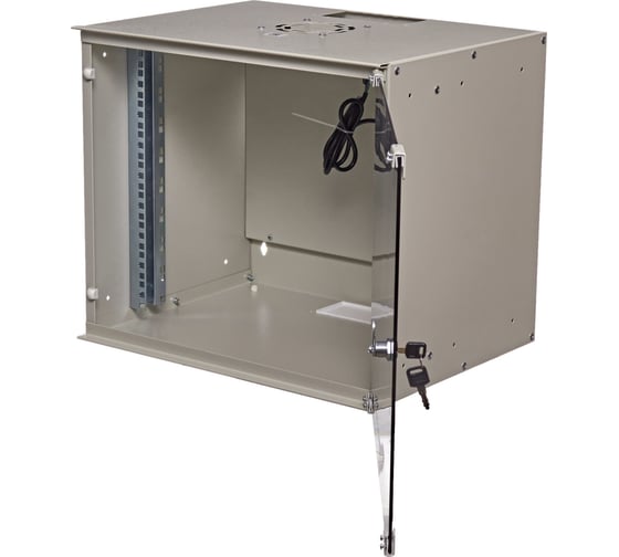 Настенный шкаф W&T 19" 9U серый без вентилятора P095240GWTWOF
