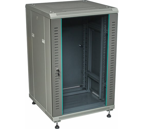 Телекоммуникационный серверный шкаф W&T 18U 600x600 19 дюймов серый B186060GWTWOF