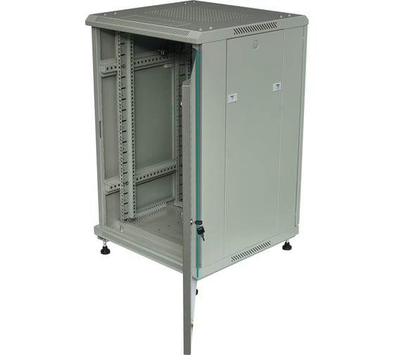 Телекоммуникационный серверный шкаф W&T 18U 600x600 19 дюймов серый B186060GWTWOF