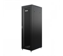 Шкаф напольный универсальный серверный ONTEK TC 32U 600x600мм, 4 профиля 19, двери перфорированная и сплошная металл, боковые стенки съемные TC32U66DPSMRSWAS-9005