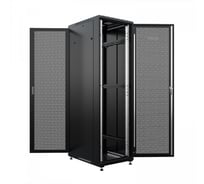 Шкаф напольный универсальный серверный ONTEK TC 18U 600x600мм, 4 профиля 19, двери перфорированная и перфорированная, боковые стенки съемные TC18U66PPDRSWAS-9005