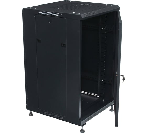 Серверный телекоммуникационный шкаф W&T 18U 600x800 19 дюймов 600x800 черный B186080BWTWOF