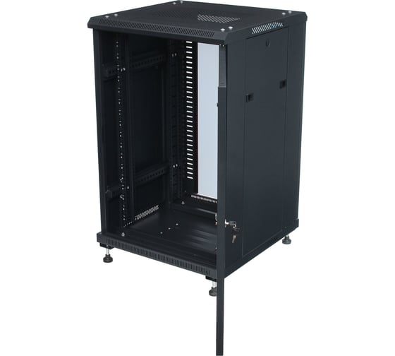Серверный телекоммуникационный шкаф W&T 18U 600x800 19 дюймов 600x800 черный B186080BWTWOF