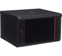 Серверный настенный шкаф W&T 6U 600х500 19 дюймов черный C066050BWTWOF