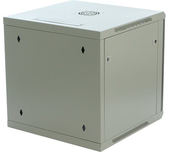 Серверный настенный шкаф W&T 9U 600х600 19 дюймов серый C096060GWTWOF