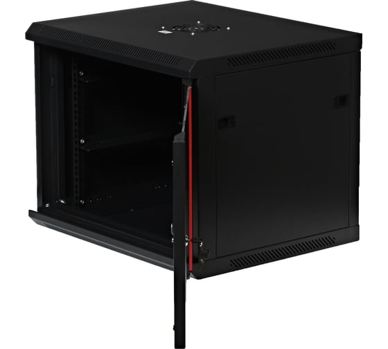 Серверный настенный шкаф W&T 9U 600х500 19 дюймов черный C096050BWTWOF