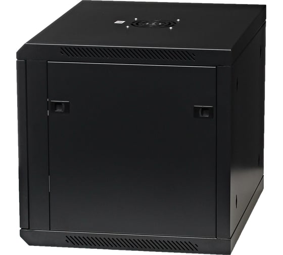 Серверный настенный шкаф W&T 9U 600х500 19 дюймов черный C096050BWTWOF