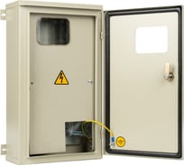 Щит МЭК ЭЛЕКТРИКА ЩУ-3/1-С-445х260х120 IP65 под один счетчик с креплением на столб MEC13304