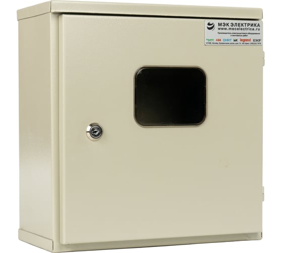 Щит учета МЭК ЭЛЕКТРИКА ЩУ-1/1 310х300х150 IP31 под один счетчик однофазный MEC13102