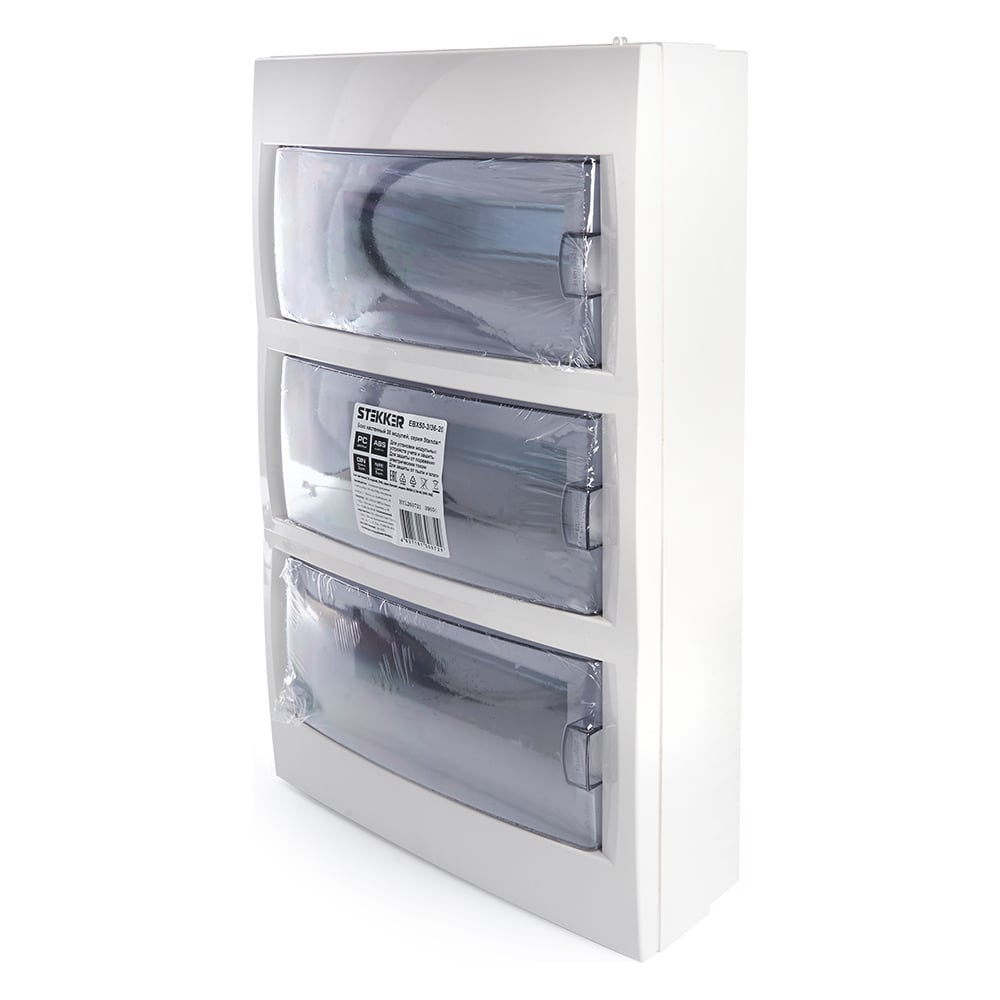 Настенный бокс STEKKER EBX50-3/36-40 36 модулей, пластик, серия ...