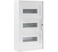 Щиток DKC 36 модулей, настенный, белый, с прозрачной дверцей, с шиной PEN 2шт 8отв 2шт 10отв. 1 ШТ F36W1WTDIY