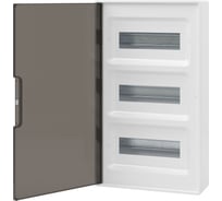 Щиток DKC 36 модулей, настенный, белый, с тонированной дверцей, с шин. PEN 2шт 8отв 2шт 10отв. 1 ШТ F36W1WDDIY