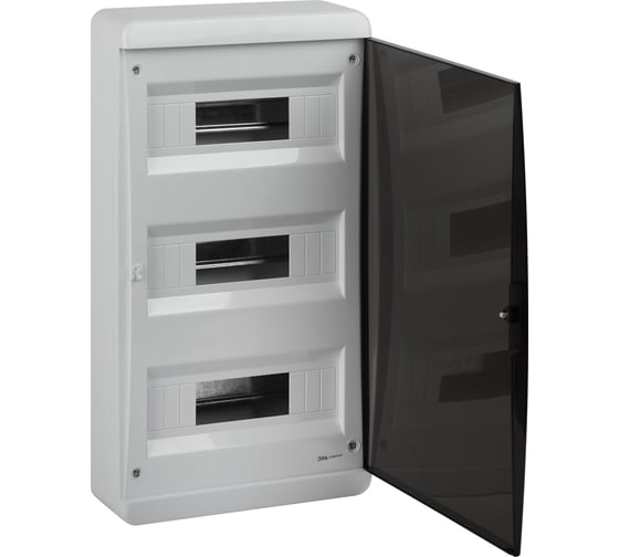 Корпус ЭРА пластиковый навесной COMFORT ЩРН-П-36 IP41 прозрачная крышка белый Б0067248 1