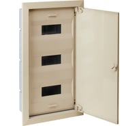 Щит распределительный Рувинил Тусо скрытой проводки на 54 модуля с металической дверцей бежевый 686х518х125 мм 68154МБЖ