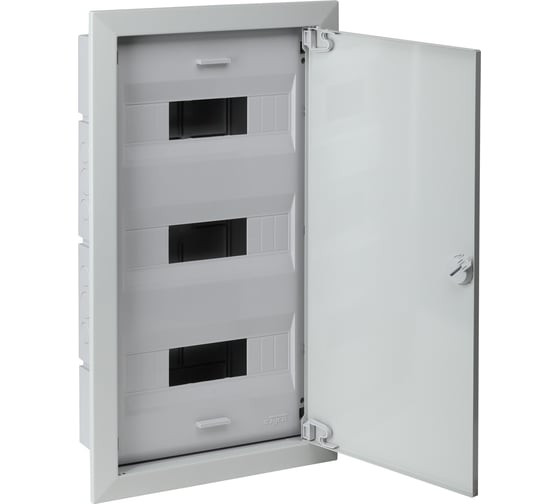 Щит распределительный Рувинил Тусо скрытой проводки на 54 модуля с металической дверцей серый 686х518х125 мм 68154МС 1