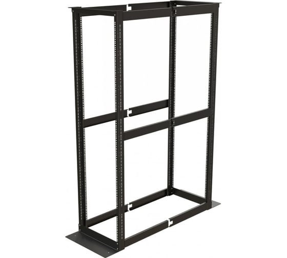 Открытая стойка Hyperline ORK2A-4268-RAL9005 19-дюймовая (19"), 42U, высота 2070 мм, двухрамная 446058