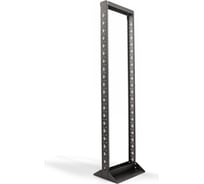 Открытая стойка Hyperline ORL1-47-RAL9005 19-дюймовая (19"), 47U, однорамная, цвет черный 451299